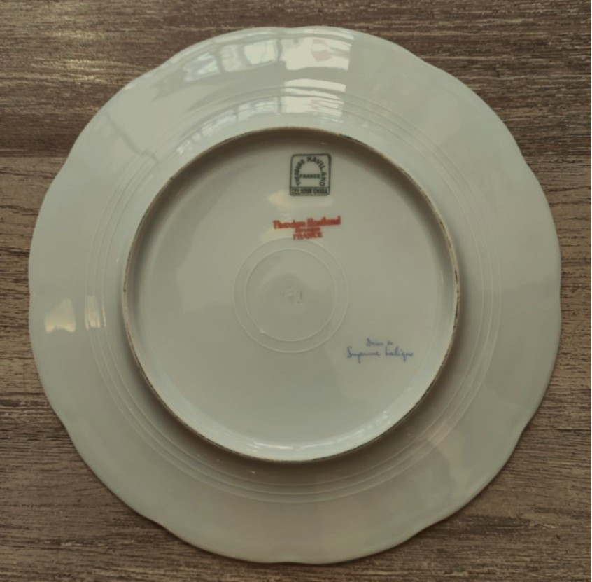 Assiettes porcelaine de Limoges de Bernardaud + Haviland décors de Van Dongen, Alluaud, Lalique-photo-1