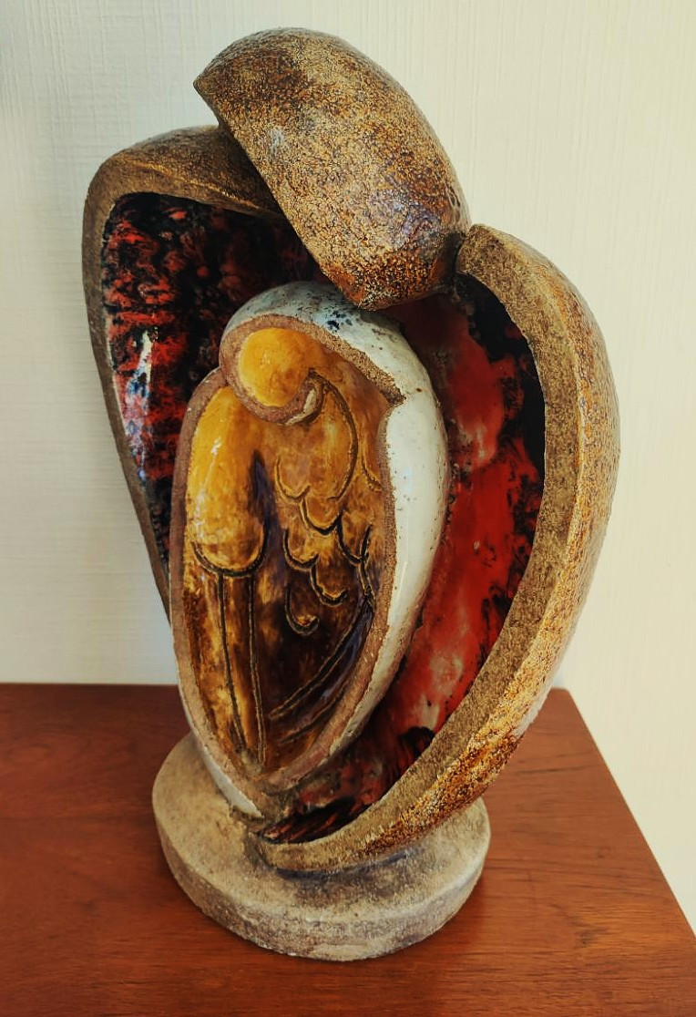 Pierre Lebasque (1912-1994) La chouette c.1935. Importante sculpture. Lenoble, Jouve, Mayodon-photo-4