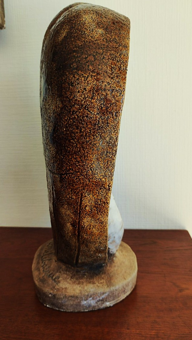 Pierre Lebasque (1912-1994) La chouette c.1935. Importante sculpture. Lenoble, Jouve, Mayodon-photo-3