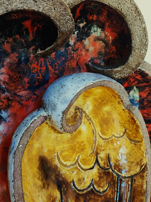 Pierre Lebasque (1912-1994) La chouette c.1935. Importante sculpture. Lenoble, Jouve, Mayodon-photo-4