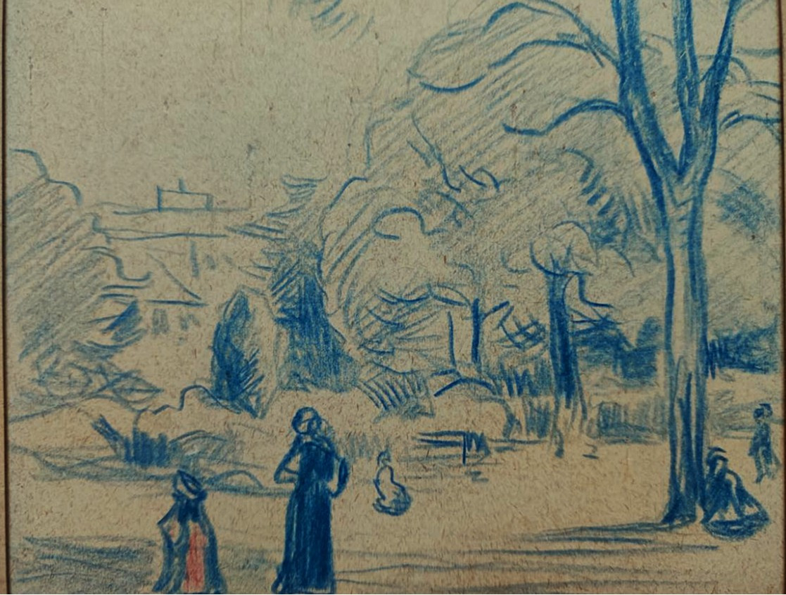 Maximilien Luce (1858-1941) Scène animée c.1900, Marne ? Néo-impressionniste, Paul Thomas Fauve-photo-4