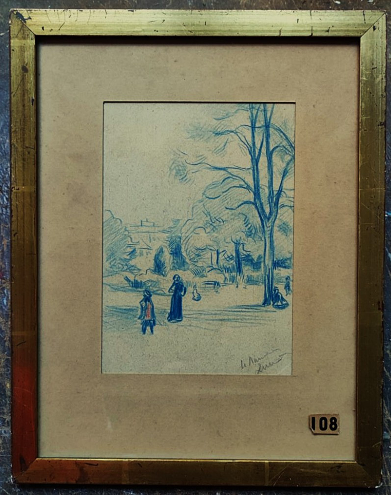 Maximilien Luce (1858-1941) Scène animée c.1900, Marne ? Néo-impressionniste, Paul Thomas Fauve