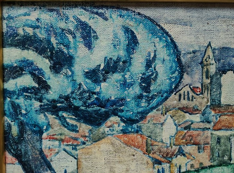 Alcide Le Beau (1873-1943) Le village ~1912. Corfou, Ecole de Pont-Aven, Fauve Gauguin Sérusier-photo-3