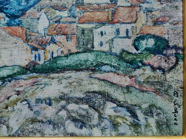 Alcide Le Beau (1873-1943) Le village ~1912. Corfou, Ecole de Pont-Aven, Fauve Gauguin Sérusier-photo-1