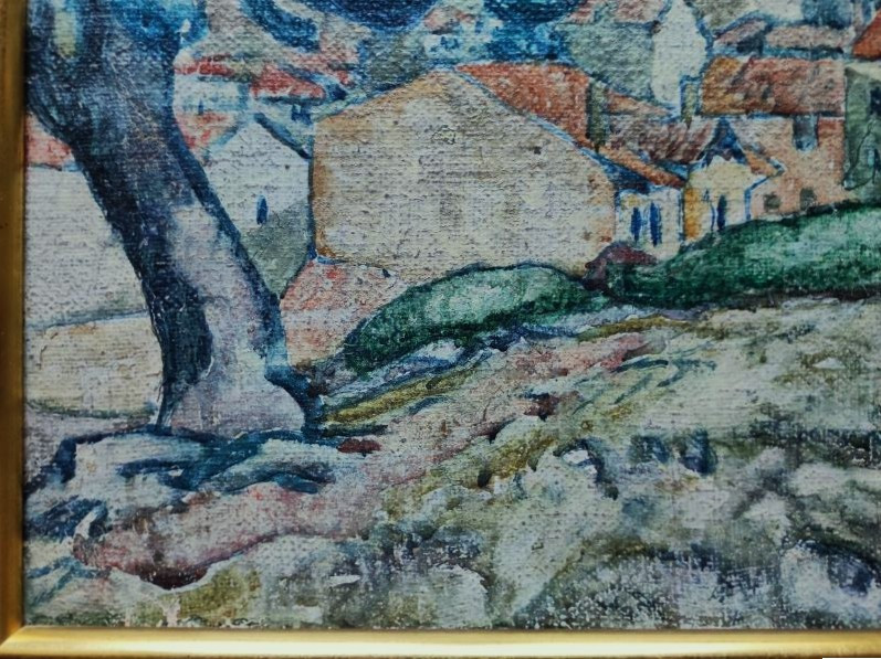 Alcide Le Beau (1873-1943) Le village ~1912. Corfou, Ecole de Pont-Aven, Fauve Gauguin Sérusier-photo-2