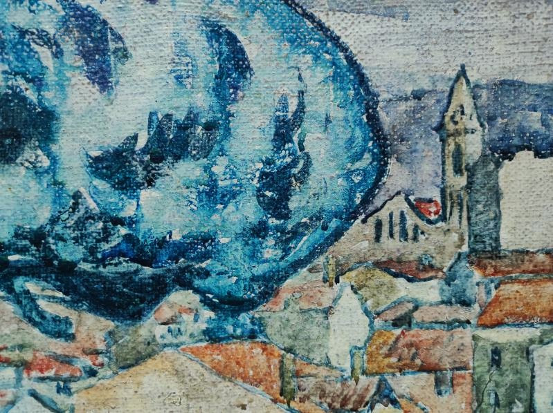 Alcide Le Beau (1873-1943) Le village ~1912. Corfou, Ecole de Pont-Aven, Fauve Gauguin Sérusier-photo-3