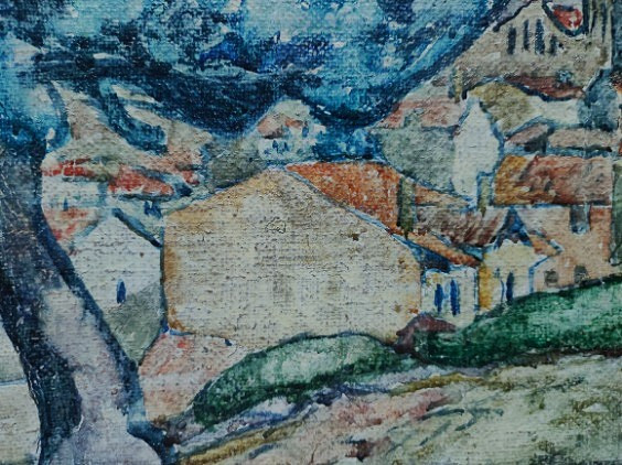 Alcide Le Beau (1873-1943) Le village ~1912. Corfou, Ecole de Pont-Aven, Fauve Gauguin Sérusier-photo-4