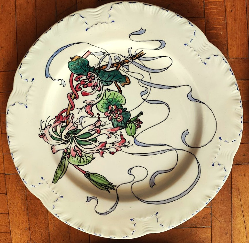 Félix Bracquemond (1833-1914) Service Fleurs et Rubans 1879 Creil et Montereau Haviland Chaplet-photo-2