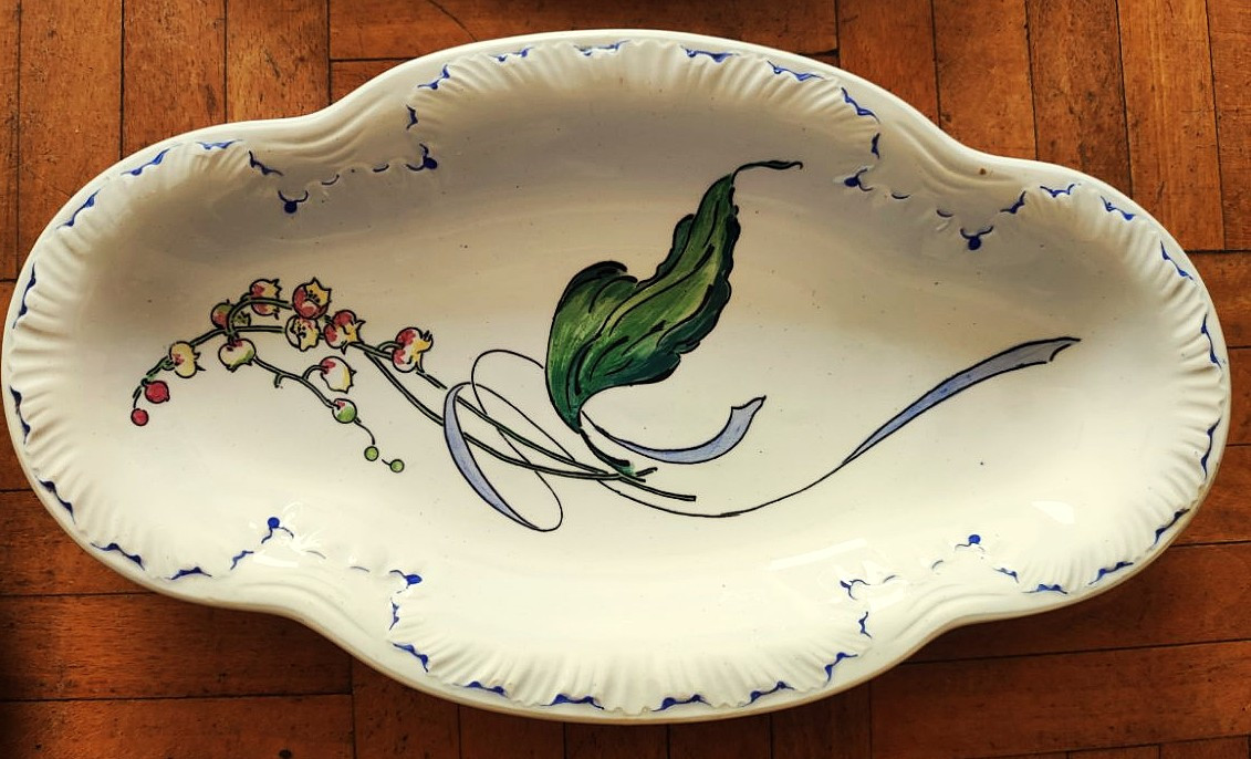 Félix Bracquemond (1833-1914) Service Fleurs et Rubans 1879 Creil et Montereau Haviland Chaplet-photo-5