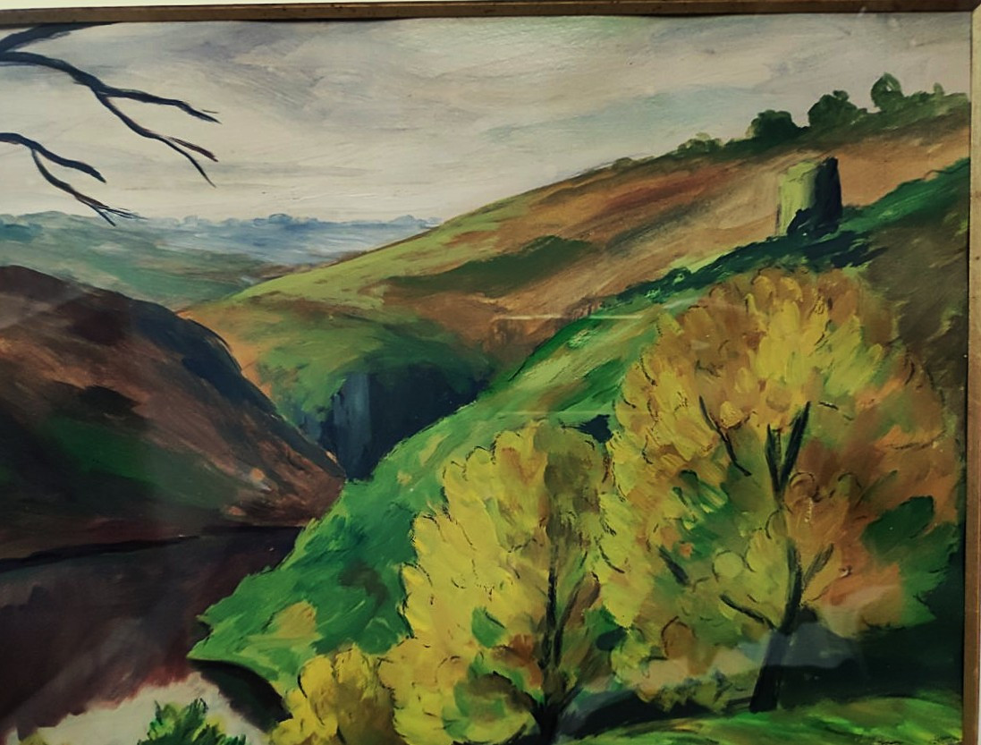 Gaston Thiery (1922-2013) Soir d'automne sur la Sedelle à Crozant. Creuse, Detroy, Fresselines-photo-4