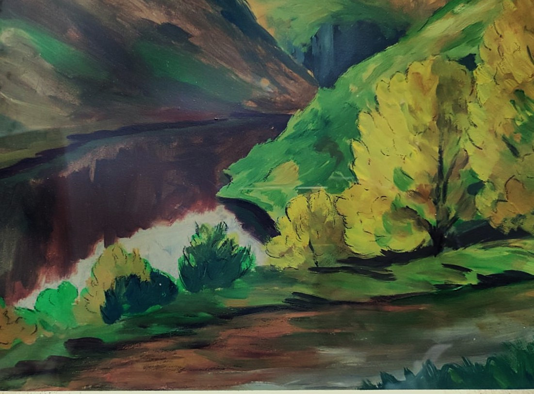 Gaston Thiery (1922-2013) Soir d'automne sur la Sedelle à Crozant. Creuse, Detroy, Fresselines-photo-5