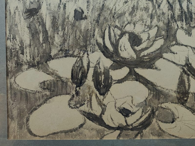 Alcide Le Beau (1873-1943) Papyrus And Water Lilies Circa 1906. Breton Fauve, Japonism, Gauguin...-photo-3