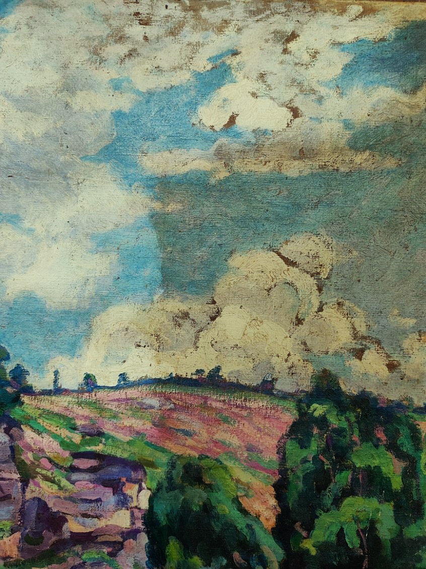 Eugène Alluaud ( 1866-1947 ) La Creuse aux Fougères ~1915. Ecole de Crozant, Guillaumin, Detroy-photo-8