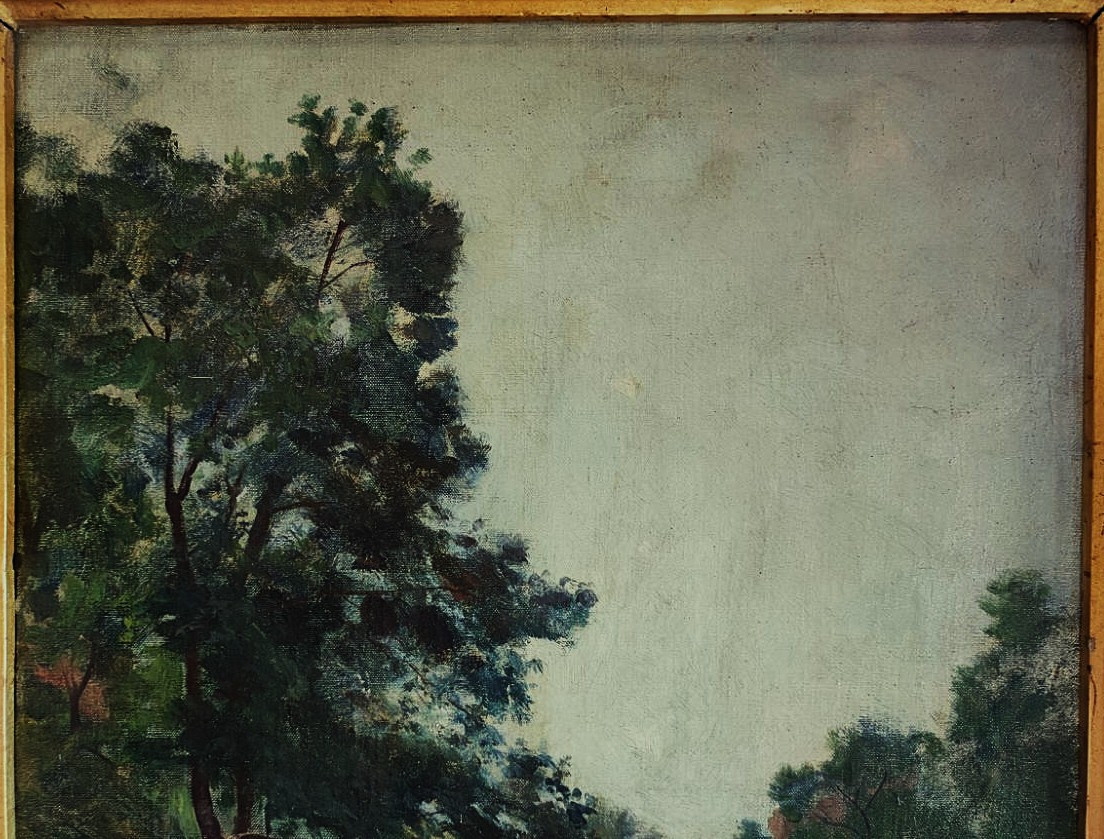 Abbé Laurent Guétal (1841-1892) Bord De Sedelle. Crozant School, Hareux, Grenoble, Dauphiné-photo-3