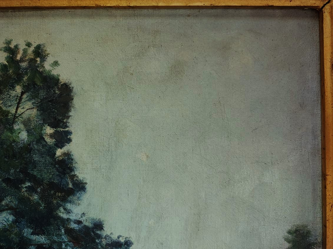 Abbé Laurent Guétal (1841-1892) Bord De Sedelle. Crozant School, Hareux, Grenoble, Dauphiné-photo-3