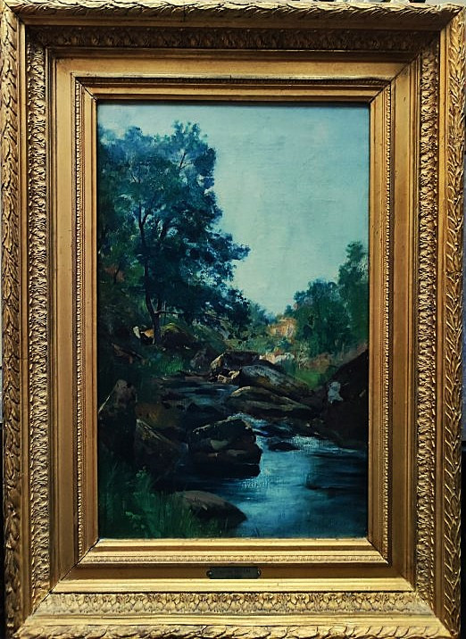 l'abbé Laurent Guétal (1841-1892) Bord de Sedelle. Ecole de Crozant, Hareux, Grenoble, Dauphiné
