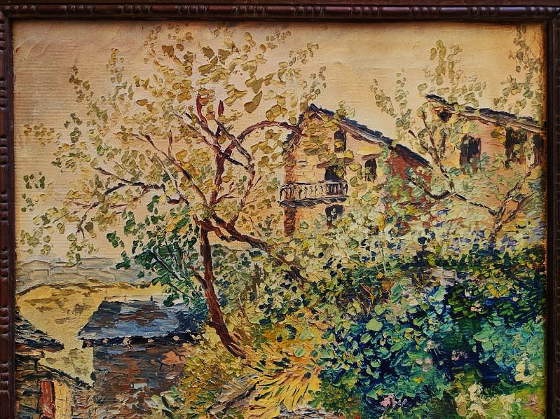 Adolphe Clary-baroux (1864-1932) The Entrance To The Village. Van Gogh, Sysley, Post-impressionist...-photo-3