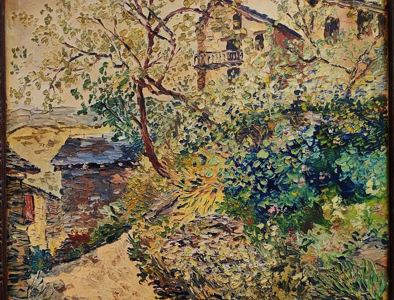 Adolphe Clary-baroux (1864-1932) The Entrance To The Village. Van Gogh, Sysley, Post-impressionist...-photo-4