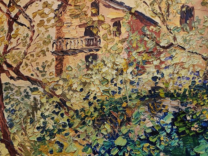 Adolphe Clary-baroux (1864-1932) The Entrance To The Village. Van Gogh, Sysley, Post-impressionist...-photo-3