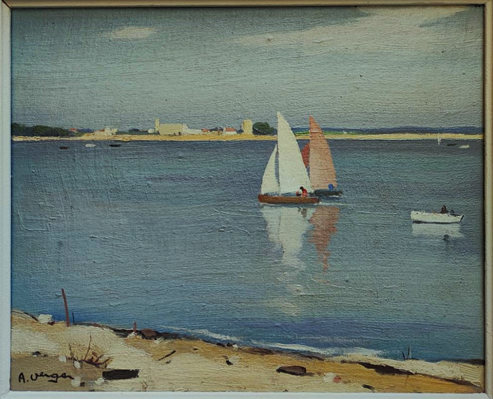 André Verger (1912-1990) La cote en Charente Maritime. Ile de Ré, Oléron, La Rochelle, Balande-photo-2