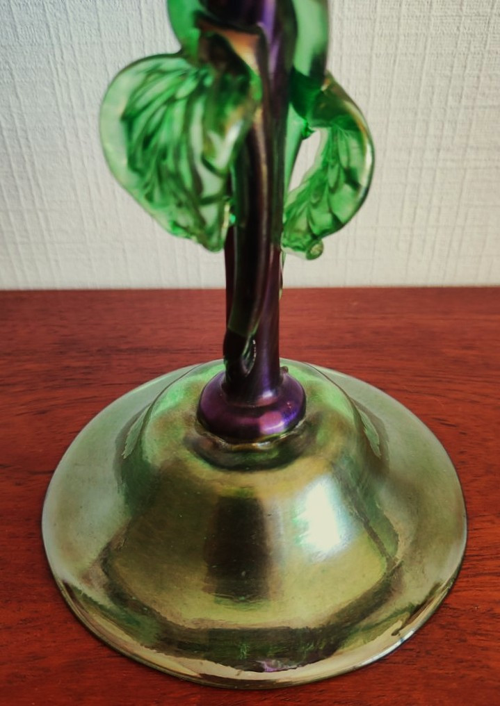 Loetz (1880-1940) Large Cobalt Vase Signed C.1900 Austria, Art Nouveau, Gallé, Daum Koenig-photo-2