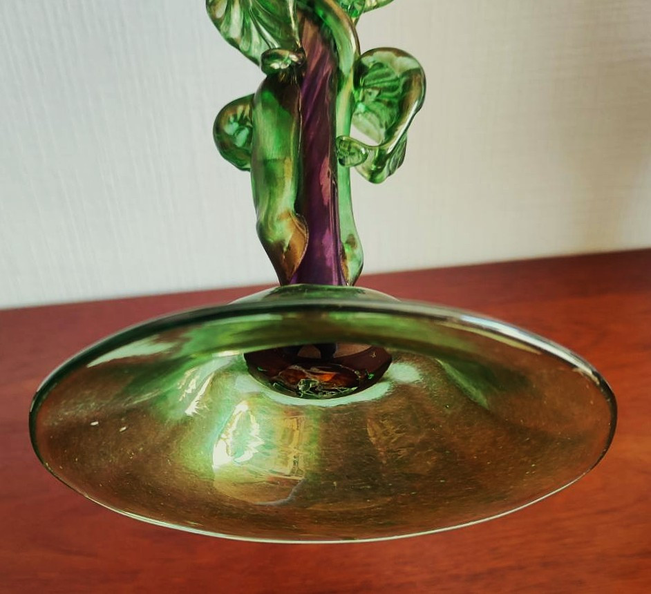 Loetz (1880-1940) Large Cobalt Vase Signed C.1900 Austria, Art Nouveau, Gallé, Daum Koenig-photo-5