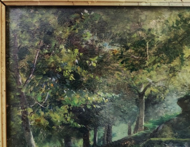 Ernest Hareux (1847-1909) Boulder, Creuse. Crozant School, Grenoble, Dauphiné, Guétal-photo-6