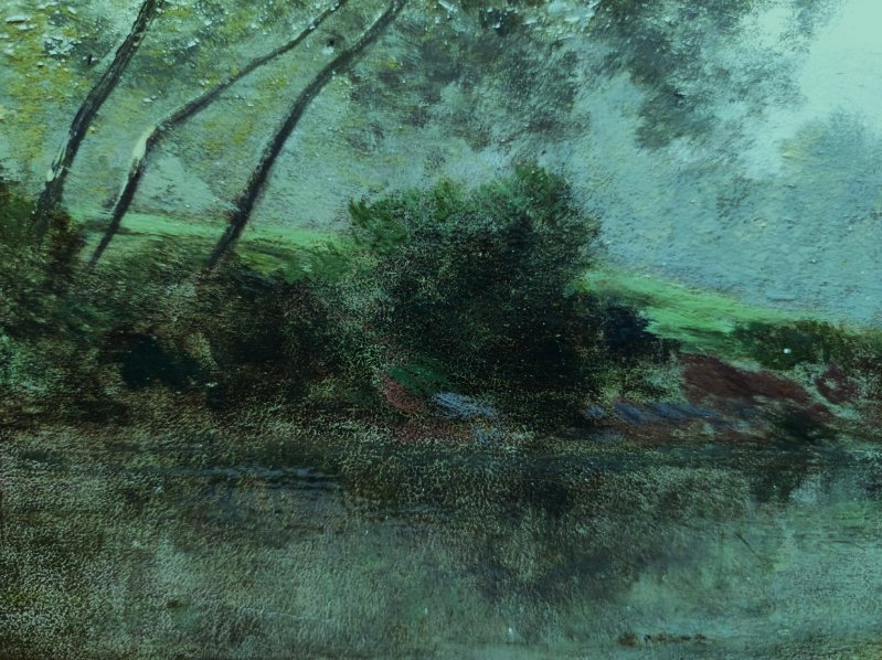 Charles Donzel (1824-1889) Bords de rivière, Creuse, Limousin. Ecole de Crozant 19ème, Corot...-photo-6