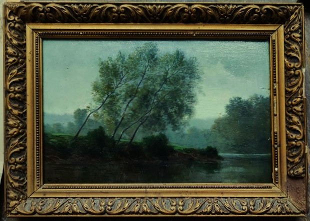 Charles Donzel (1824-1889) Bords de rivière, Creuse, Limousin. Ecole de Crozant 19ème, Corot...