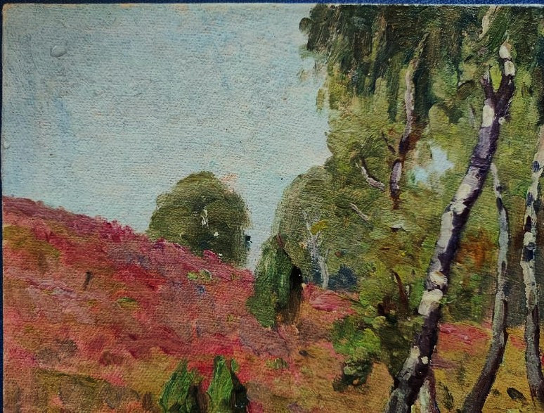 Paul Rue (1866-1954) Bouleaux et bruyères, Berry, Creuse. Ecole de Crozant, Châteauroux Coutant-photo-4