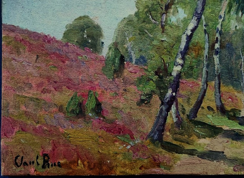 Paul Rue (1866-1954) Bouleaux et bruyères, Berry, Creuse. Ecole de Crozant, Châteauroux Coutant-photo-1