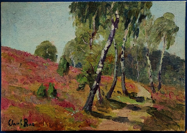 Paul Rue (1866-1954) Bouleaux et bruyères, Berry, Creuse. Ecole de Crozant, Châteauroux Coutant