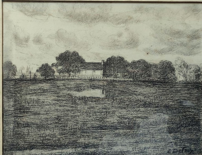 Léon Detroy (1859-1955) La Pouge à Fresselines vers 1900, maison de Maurice Rollinat. Crozant-photo-3