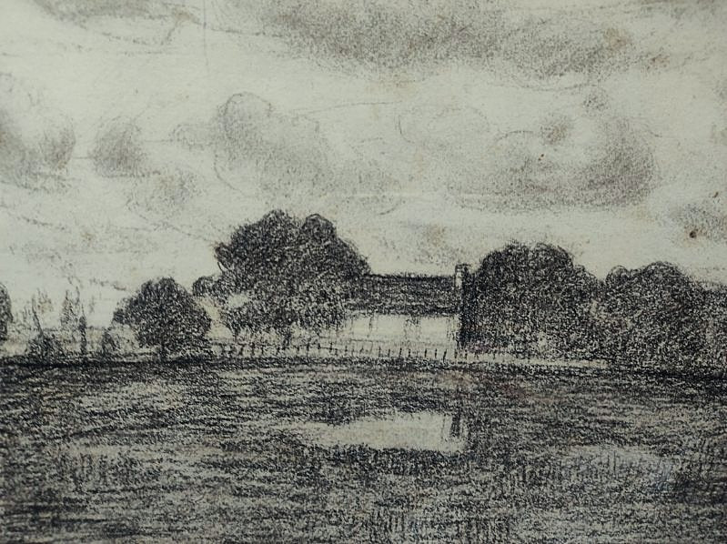 Léon Detroy (1859-1955) La Pouge à Fresselines vers 1900, maison de Maurice Rollinat. Crozant-photo-3