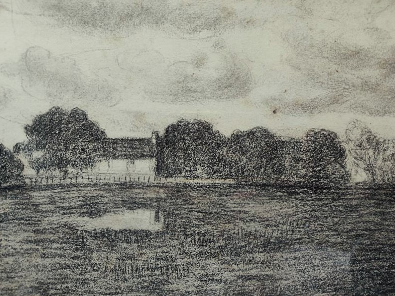 Léon Detroy (1859-1955) La Pouge à Fresselines vers 1900, maison de Maurice Rollinat. Crozant-photo-4