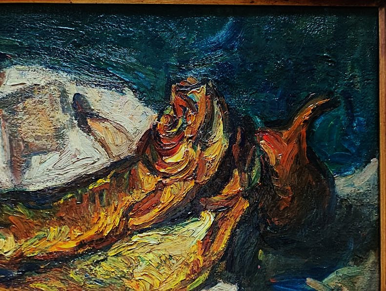 Marcel Arnaud (1877-1956) Still Life With Fish. Ecole Provençale, Aix En Provence, Cézanne-photo-4