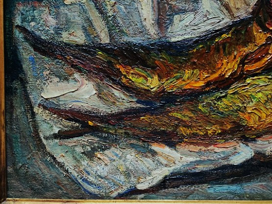 Marcel Arnaud (1877-1956) Still Life With Fish. Ecole Provençale, Aix En Provence, Cézanne-photo-2