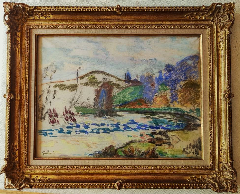 Armand Guillaumin (1841-1927) The Genetin Dam / Creuse. Crozant School, Impressionist-photo-2