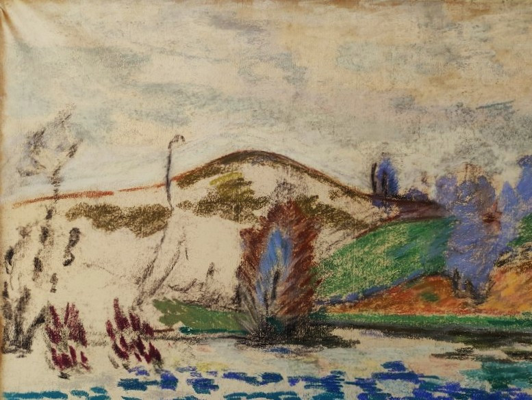 Armand Guillaumin (1841-1927) The Genetin Dam / Creuse. Crozant School, Impressionist-photo-3