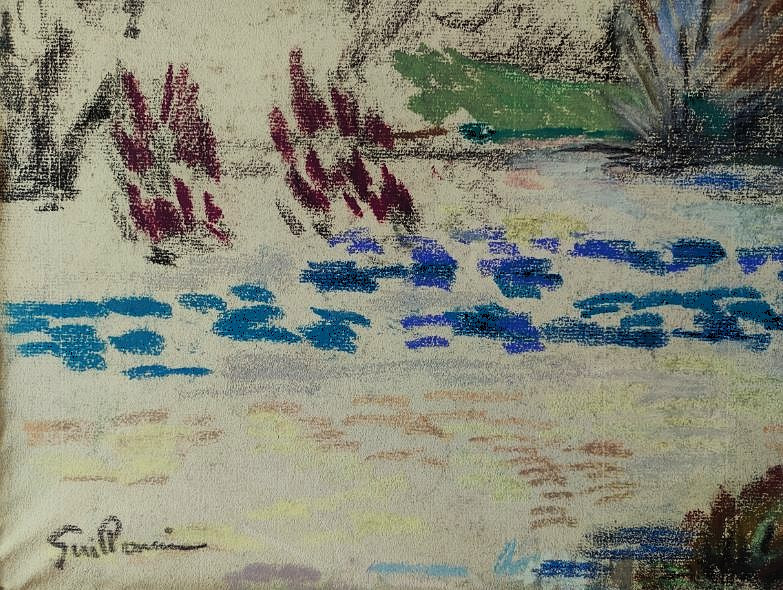 Armand Guillaumin (1841-1927) The Genetin Dam / Creuse. Crozant School, Impressionist-photo-3