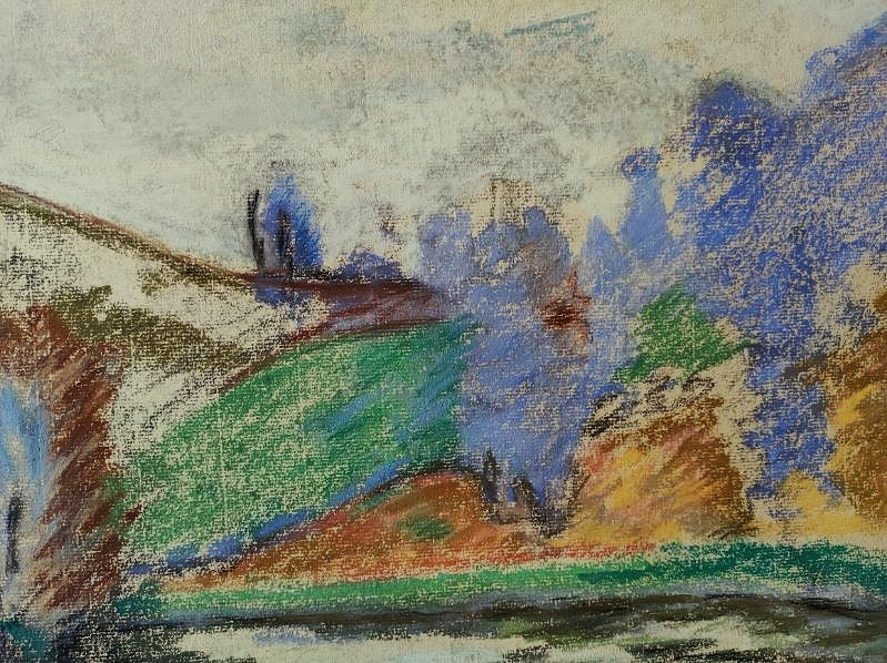 Armand Guillaumin (1841-1927) The Genetin Dam / Creuse. Crozant School, Impressionist-photo-4