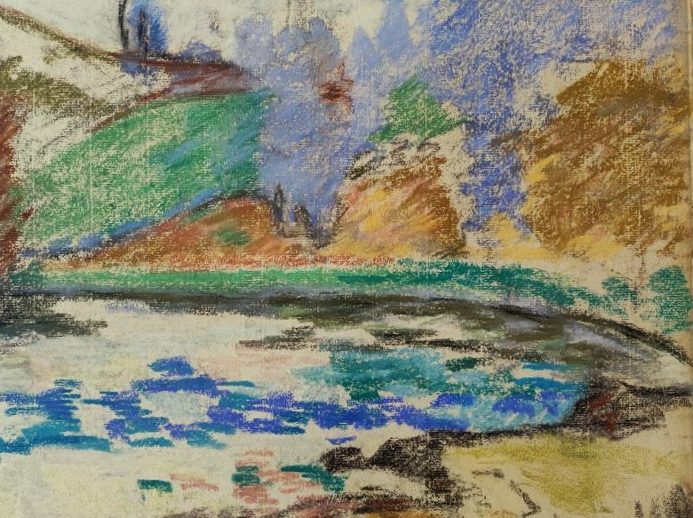 Armand Guillaumin (1841-1927) The Genetin Dam / Creuse. Crozant School, Impressionist-photo-5