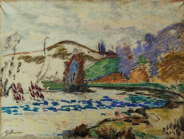 Armand Guillaumin (1841-1927) The Genetin Dam / Creuse. Crozant School, Impressionist