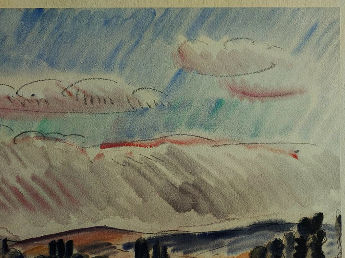 Louis Neillot (1898-1973) La Seine à Trévoux 09/ 1933. Fauve, Valtat, Auvergne, Vichy, Allier.-photo-1