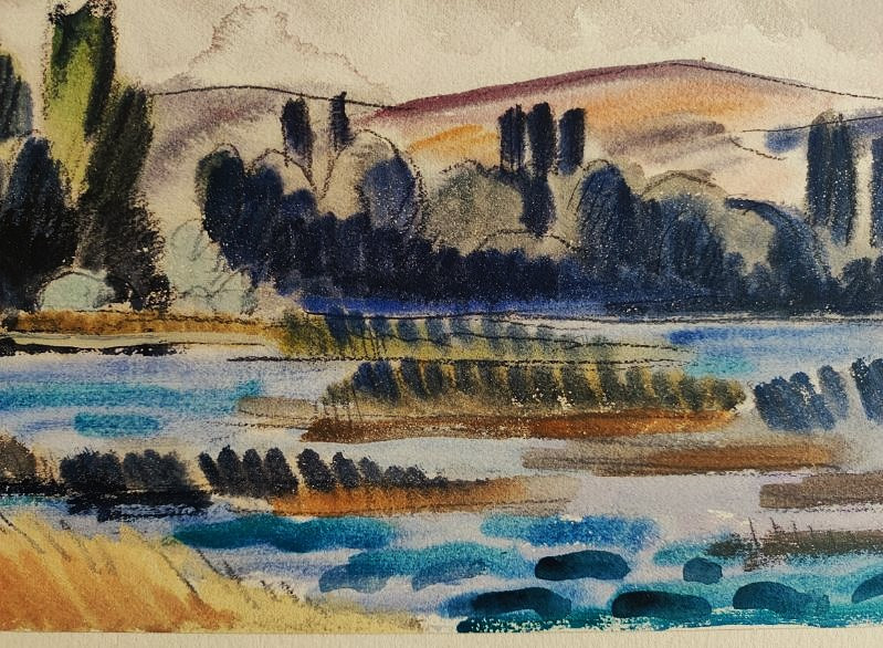 Louis Neillot (1898-1973) La Seine à Trévoux 09/ 1933. Fauve, Valtat, Auvergne, Vichy, Allier.-photo-5