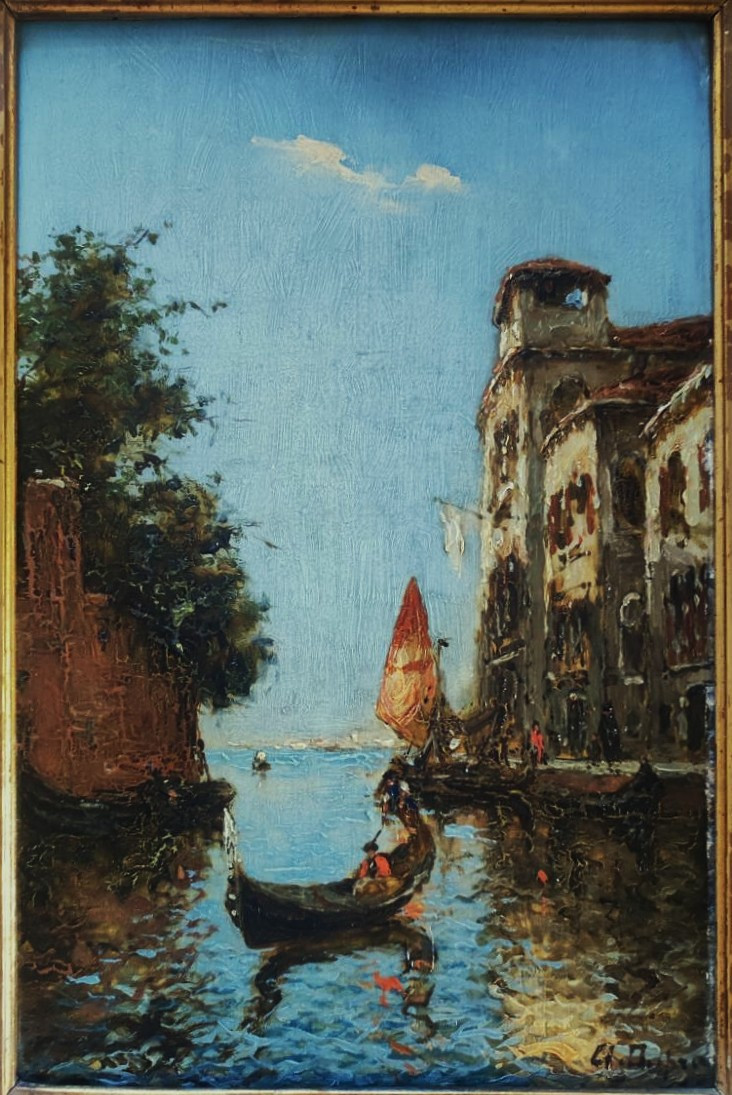 Albert Ferdinand Duprat (1882-1974) Animated View Of Venice ~1920. Italy, Duvieux, Ziem, Bouvard-photo-2