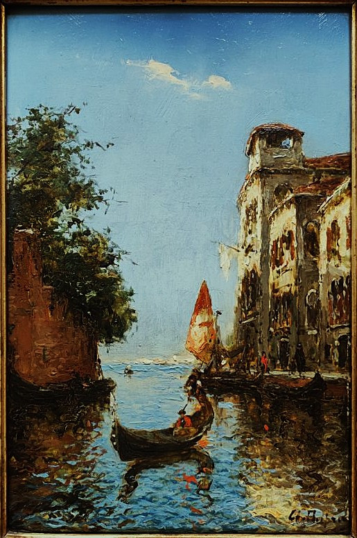 Albert Ferdinand Duprat (1882-1974) Vue animée de Venise ~1920. Italie, Duvieux, Ziem, Bouvard-photo-2