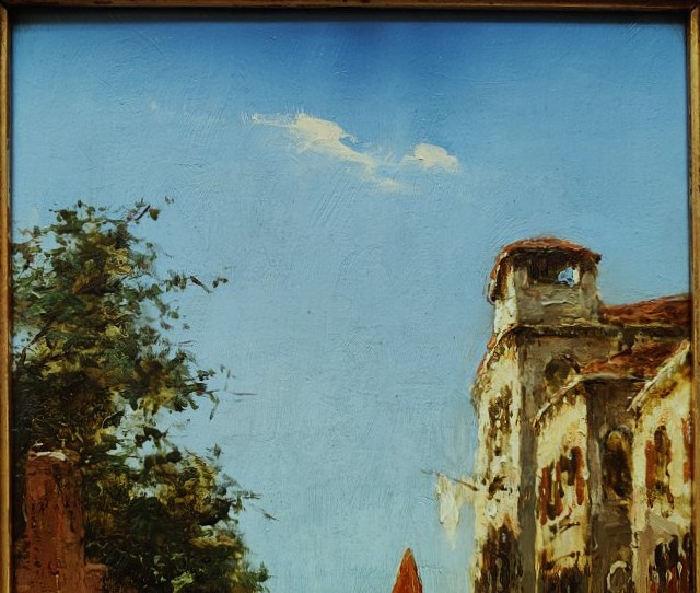 Albert Ferdinand Duprat (1882-1974) Vue animée de Venise ~1920. Italie, Duvieux, Ziem, Bouvard-photo-3