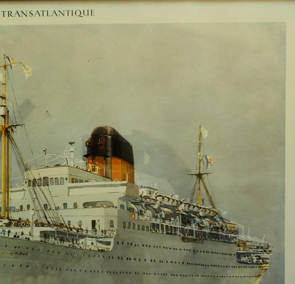 Marin-marie (1901-1987) Colombia For The C.g.t. Lithograph Poster. Painter For The Navy-photo-4