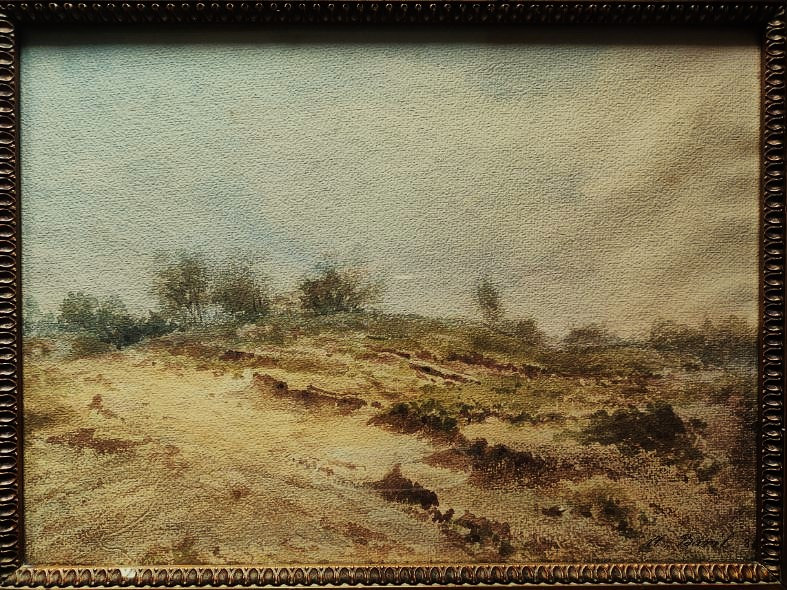 Alphonse BARIL (1816-1888) Dune en baie de Somme 1884. Peintre photographe d'Amiens Jules Verne-photo-2